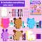 Unicorn Sewing Keyring Kit for Kids Age 7 8 9 10 11 12 Learn Art & Craft, Includes 6 Stuffed Animal Bear, Dog, Rabbit, Raccoon, Owl Dolls, Instruction & Felt Materials